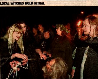 Newspaper picture of ritual